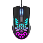 Ant Esports GM80 USB RGB Wired 6 Programmable Buttons Gaming Mouse with Multicolour LED Lights - Black